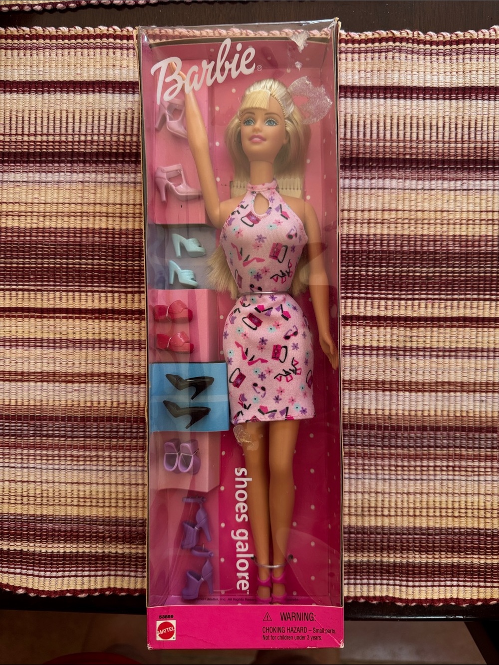 2001 New Barbie Doll Shoes Galore Mattel Heels Fashion #53859 Smoke Free Home